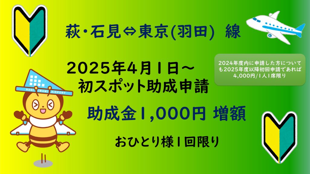 スポット助成増額キャンペーン！